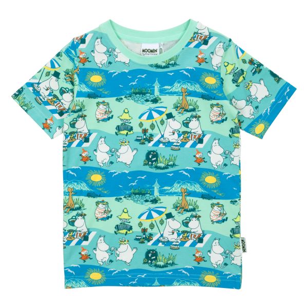 MARTINEX - BEACH DAY T-SHIRT - KURZARM T- SHIRT - TURQOISE