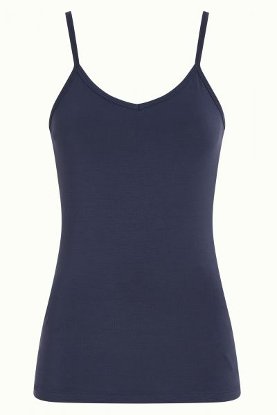 KING LOUIE - NADYA CAMISOLE CAPRICE - DAMEN TRÄGER HEMD - EVENING BLUE