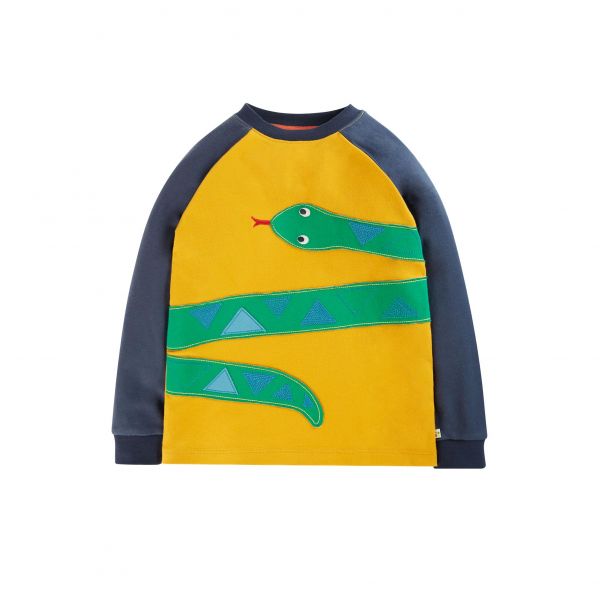 FRUGI - JAKE APPLIQUE TOP - RAGLAN LANGARMSHIRT