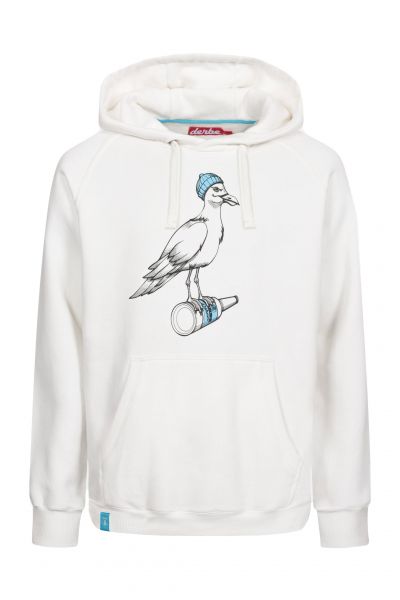 DERBE - STURMMÖWE MONO - HERREN HOODIE - OFF WHITE