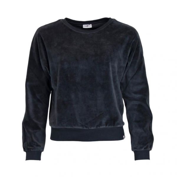 CHILLS & FEVER - SWEATER LIMA - DAMEN OBERTEIL - JETBLACK