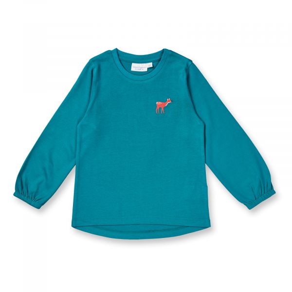 SENSE ORGANICS - NINA - LANGARMSHIRT - TURQUOISE + DEER