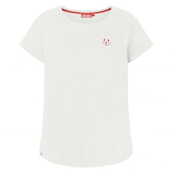 DERBE - ROBBENSCHNUTE - FRAUEN T-SHIRT - OFF WHITE