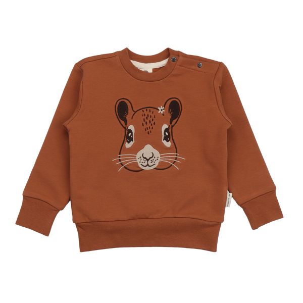 WALKIDDY - TINY SQUIRRELS-SWEATSHIRT - SWEAT LANGARMSHIRT - BROWN