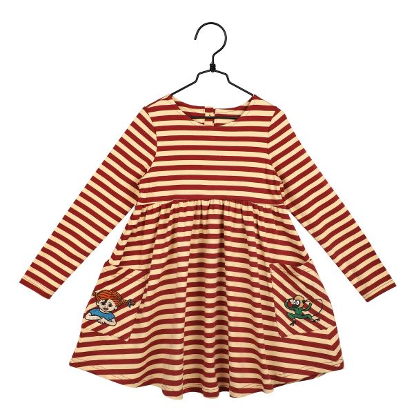 MARTINEX - BUDDIES DRESS - LANGARM KLEID PIPI LANGSTRUMPF - ROT
