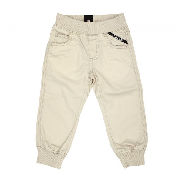 VILLERVALLA - RELAXED TROUSERS - WEICHE HOSE MIT ELASTISCHEM TAILLENBUND - SAND