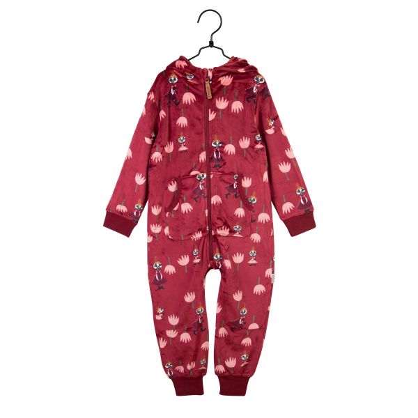 MARTINEX - TULIPS OVERALL - MOOMIN SWEAT OVERALL, ONESIE - DARK RED