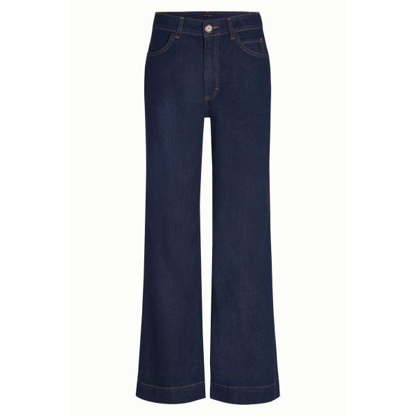 KING LOUIE - PAIGE PANTS PETITE ONYX DENIM - DAMEN HOSE - DEEP BLUE