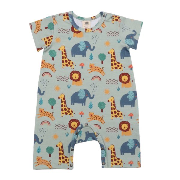 WALKIDDY - JERSEY BEACH BODYSUIT - KURZE ARME UND BEINE - MINI SAFARI