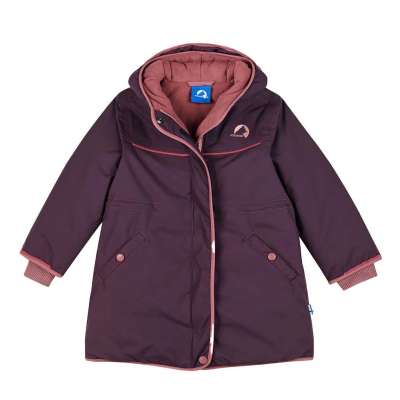 Wintermantel Mädchen 6-11 Jahre - Warm Mit Abnehmbarer Kapuze