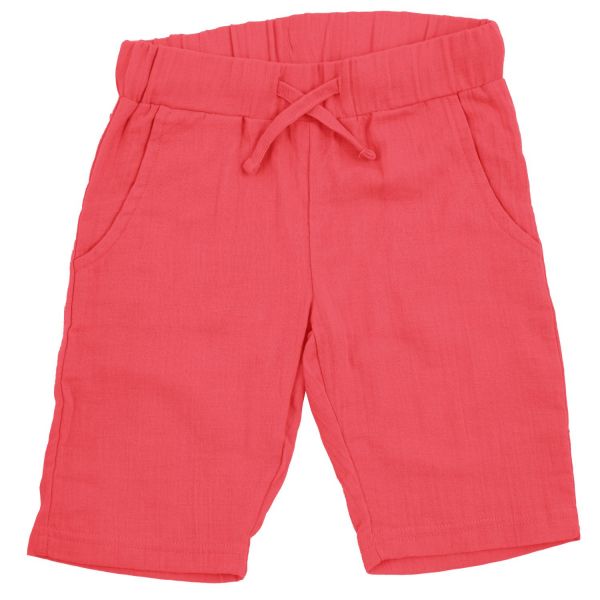 MAXOMORRA - SHORTS KNEE MUSLIN SOLID - LEICHTE SOMMERHOSE KNIELENANG