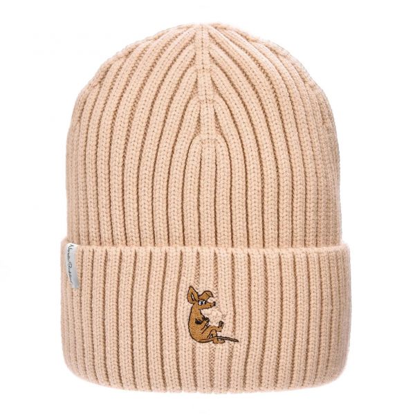 NORDIC BUDDIES - WINTER HAT BEANIE ADULT MOOMIN SNIFF - WINTER MÜTZE FÜR ERWACHSENE - BEIGE