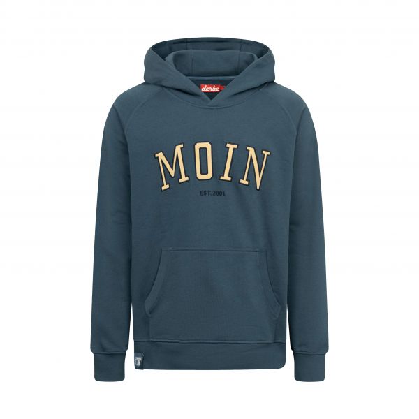 DERBE - MOIN - HERREN HOODIE KAPUZENPULLOVER - ORION BLUE