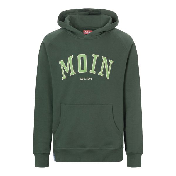 DERBE - MOIN - HERREN HOODIE KAPUZENPULLOVER - KOMBU GREEN