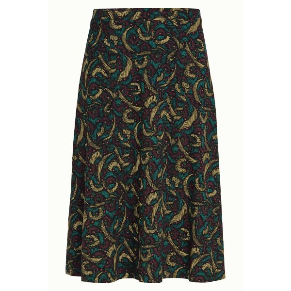 KING LOUIE - JUNO SKIRT SAGE - DAMEN ROCK - BLACK