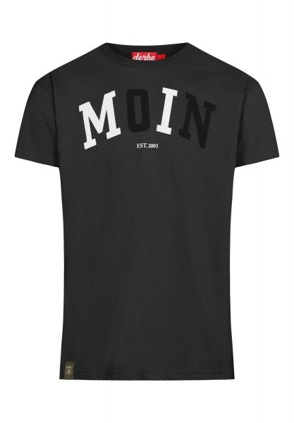 DERBE - MOIN - HERREN T-SHIRT - BLACK