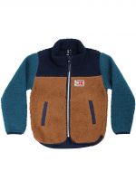 DANEFAE - DANODDER FLEECE JACKET - KINDER FLEECEJACKE - CARAMEL/DK NAVY/DK SLATE DANEFAE - DANODDER FLEECE JACKET - KINDER FLEECEJACKE - CARAMEL/DK NAVY/DK SLATE