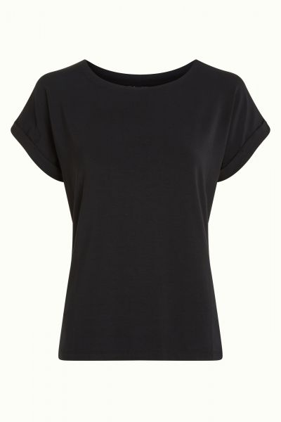 KING LOUIE - ARIA TOP CAPRICE - DAMEN KURZARM OBERTEIL - BLACK