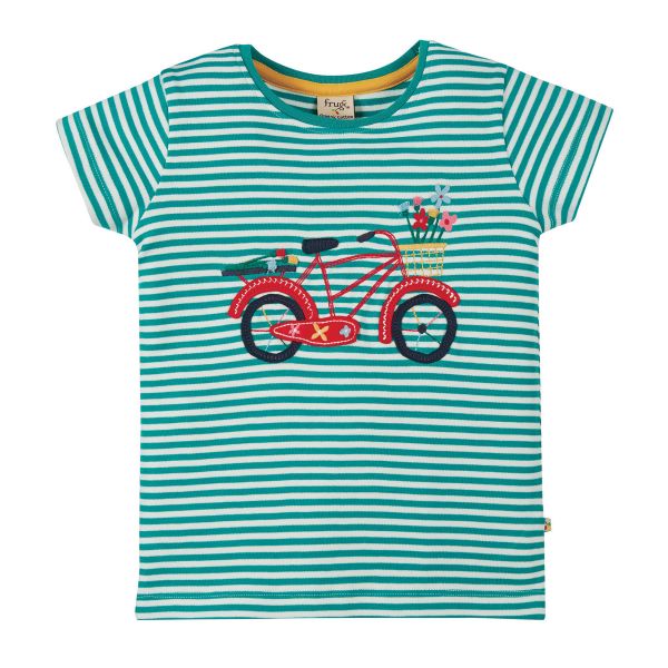 FRUGI - CAMILLE APPLIQUE TEE - KURZARM T- SHIRT