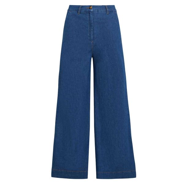 KING LOUIE - PEPPA PANTS PETIT CHAMBRAY - DAMEN HOSE - DENIM BLUE