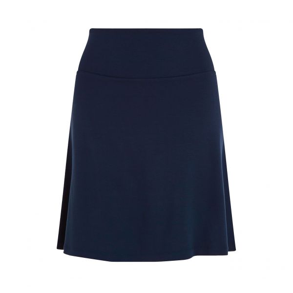 KING LOUIE - BORDER SKIRT MILANO UNI - DAMEN ROCK IN A- LINIE - EVENING BLUE