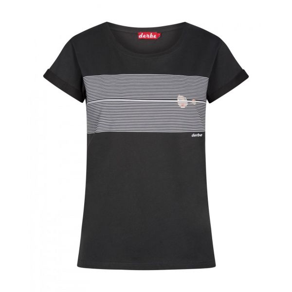 DERBE - HIDE - DAMEN KURZARM SHIRT - BLACK