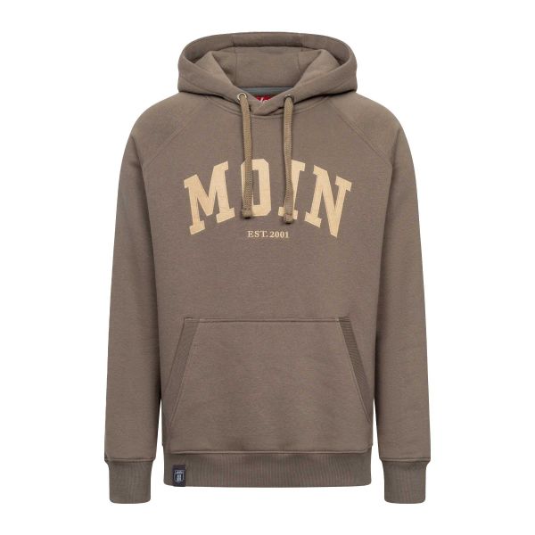 DERBE - MOIN - HERREN KAPUZENPULLOVER - MOREL/COBBLESTONE