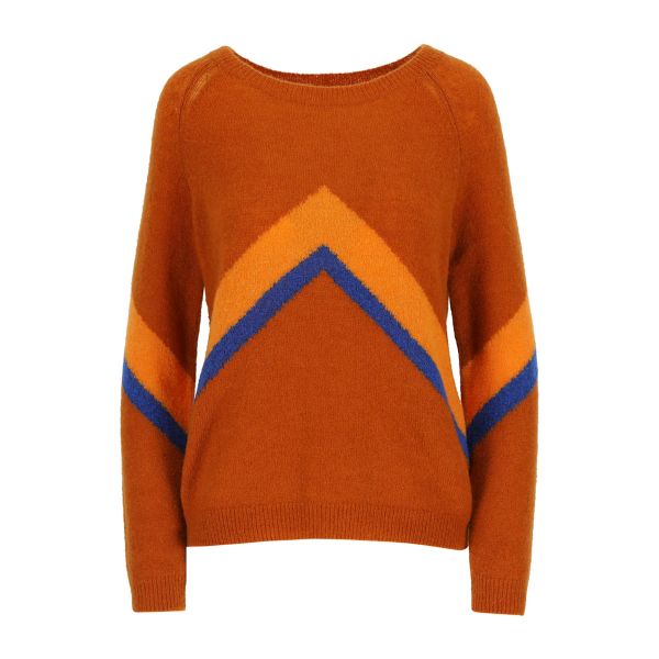 LILY BALOU - MIRA COLOURBLOCK JUMPER - DAMEN STRICKPULLOVER