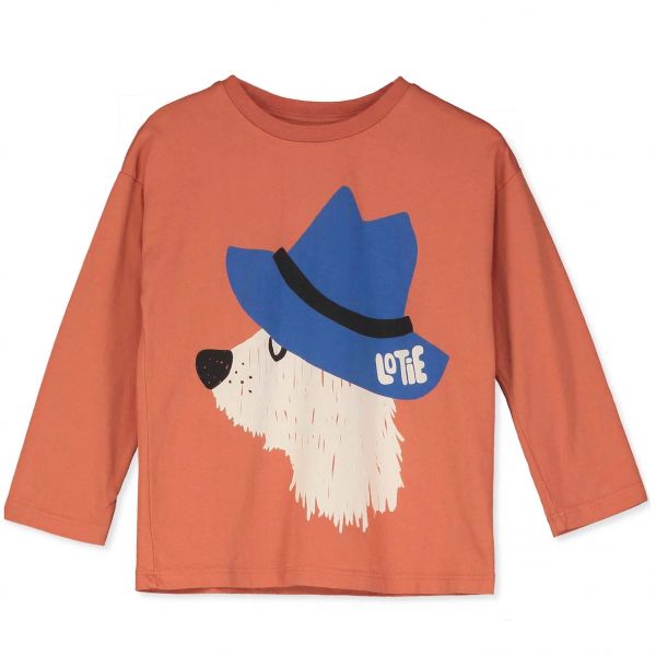 LÖTIEKIDS - LONG SLEEVE TSHIRT DOG - LANGARMSHIRT - CLAY/LOTIE DOG