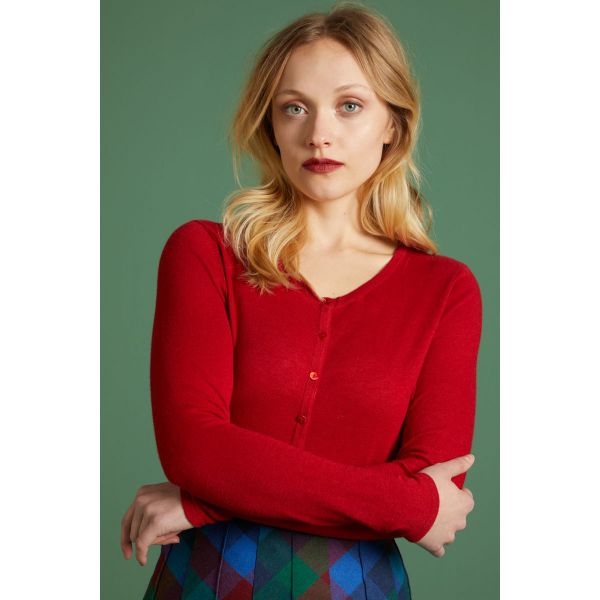 KING LOUIE - CARDI ROUNDNECK COCOON - DAMEN CARDIGAN