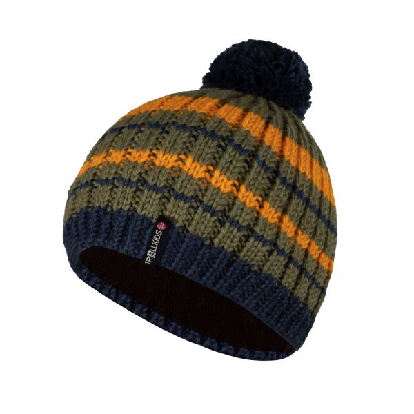 TROLLKIDS - KIDS HAFJELL BOBBLE CAP - WINTER STRICK BOMMELMÜTZE