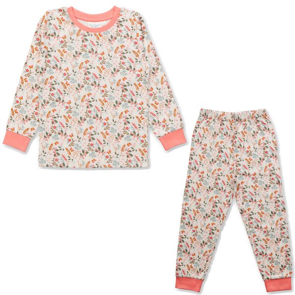 SENSE ORGANICS - LONG JOHN - PYJAMA - AOP DITSY FLORAL POWDER