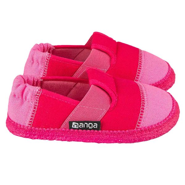 NANGA - KINDER HAUSSCHUHE SLIPPER - KLETTE - HIMBEERE