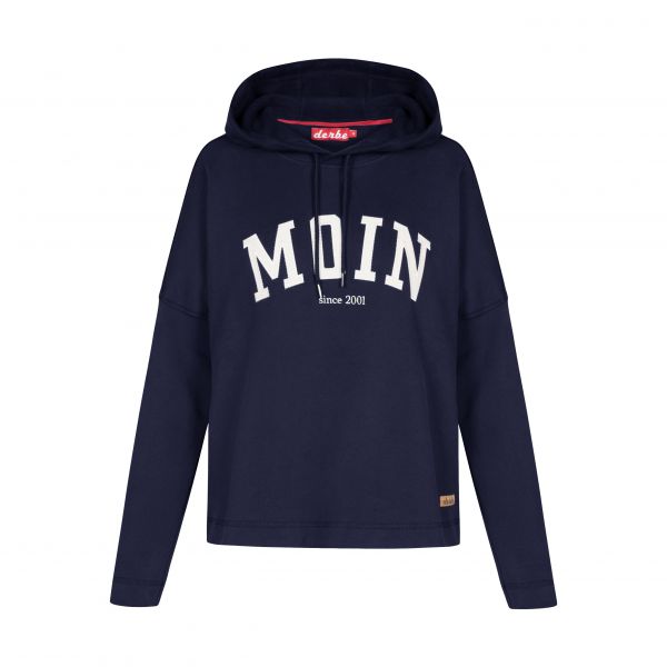DERBE - MOIN - DAMEN HOODIE - SWEAT KAPUZENPULLOVER - NAVY