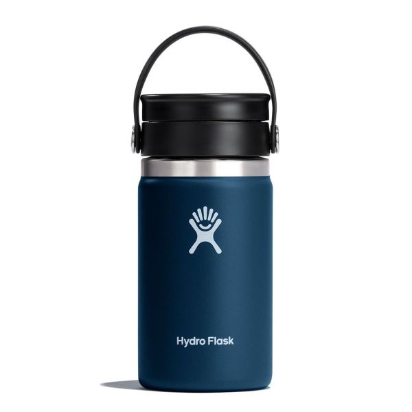 HYDRO FLASK - THERMO KAFFEEBECHER - WIDE MOUTH FLEX 12 OZ- MIT DREHBAREM DECKEL - 355 ML INDIGO