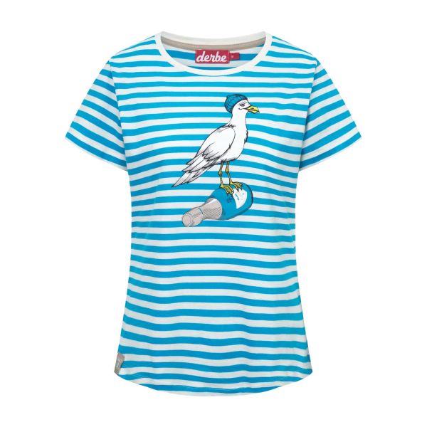 DERBE - STURMMÖWIN_STRIPED - DAMEN T-SHIRT