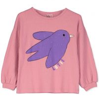 LÖTIEKIDS - TEXTURED TSHIRT - LANGARMSHIRT - ROSE/LOTIE BIRD LÖTIEKIDS - TEXTURED TSHIRT - LANGARMSHIRT - ROSE/LOTIE BIRD