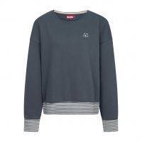 DERBE - ROBBENSCHNUTE_STRIPED - DAMEN - SWEATSHIRT - NAVY DERBE - ROBBENSCHNUTE_STRIPED - DAMEN - SWEATSHIRT - NAVY