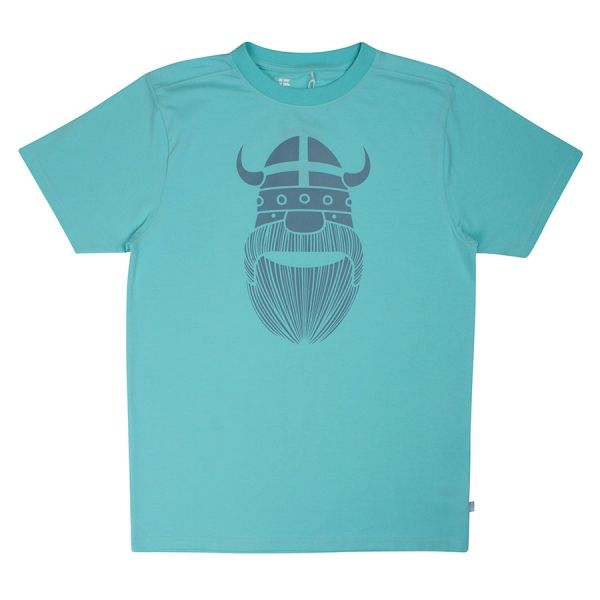 DANEFAE - MANDE TEE - HERREN T-SHIRT - AQUA/ERIK