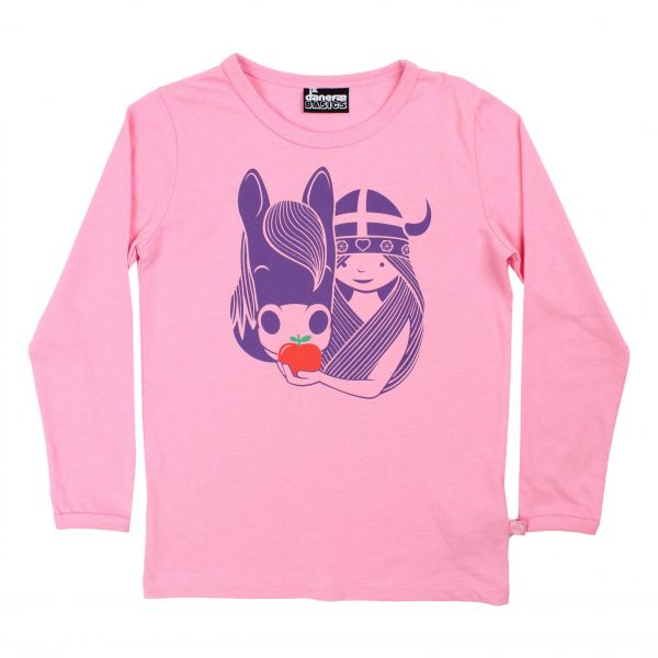 DANEFAE - DANEBASIC LONGSLEEVE - LANGARMSHIRT - LOVELY ROSE IDUNN