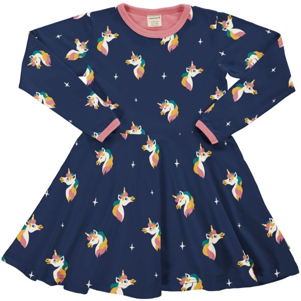 MAXOMORRA - DRESS CIRCLE LS - LANGARMKLEID - UNICORN