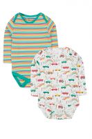 FRUGI - SUPER SPECIAL 2 PACK BODY - BODIES MIT ÜBERSCHLAGENER FRONT IM 2-ER PACK - LET'S GO!/IGUANA FRUGI - SUPER SPECIAL 2 PACK BODY - BODIES MIT ÜBERSCHLAGENER FRONT IM 2-ER PACK - LET'S GO!/IGUANA