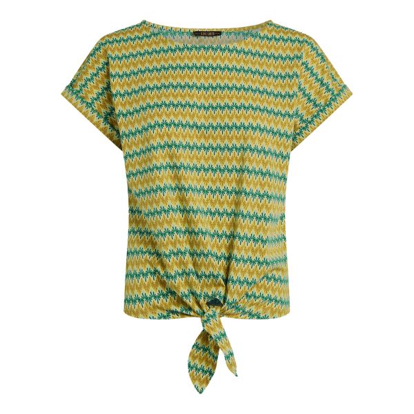 KING LOUIE - ARIA KNOT TOP SARO - DAMEN KURZARM OBERTEIL - SPRING YELLOW
