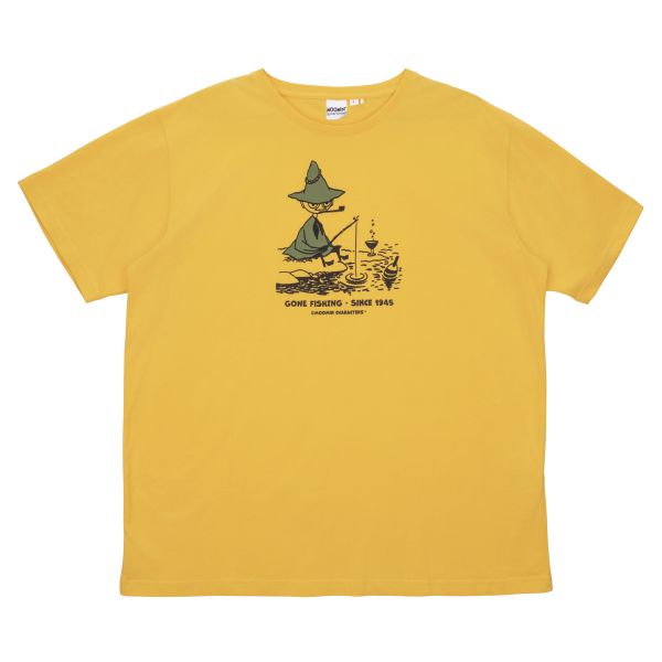 MARTINEX - ALVI T-SHIRT GONE FISHING - UNISEX KURZARM OBERTEIL - YELLOW
