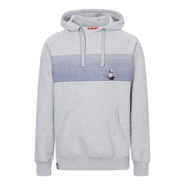 DERBE - SCHLEPPERKINK - HERREN HOODIE KAPUZENPULLOVER - GREY MELANGE