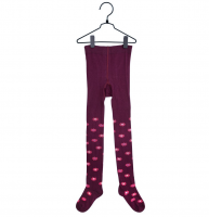 MARTINEX - FLOWER MY TIGHTS - STRUMPFHOSE - BURGUNDY MARTINEX - FLOWER MY TIGHTS - STRUMPFHOSE - BURGUNDY