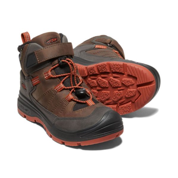 KEEN - REDWOOD MID WP - KINDER OUTDOORSCHUH - COFFEE BEAN/PICANTE