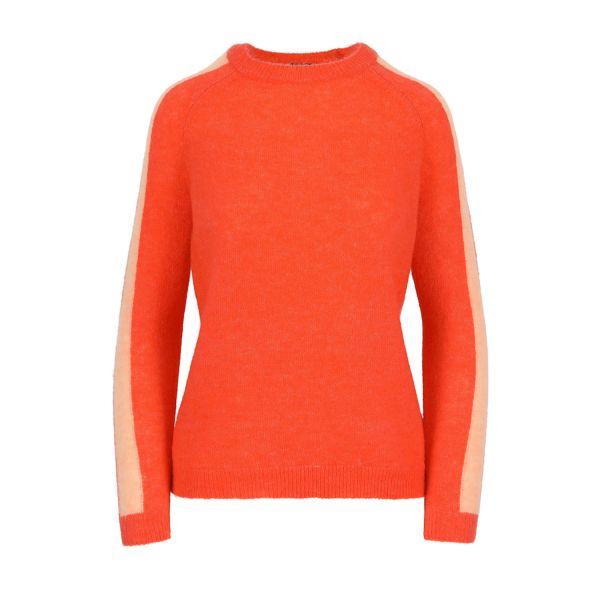 LILY BALOU - ANTONINA JUMPER - DAMEN STRICKPULLOVER - MANDARIN-RED