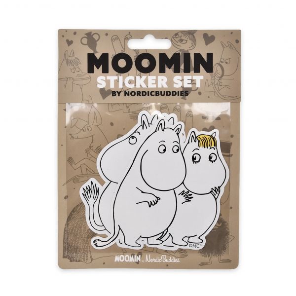 NORDIC BUDDIES - MOOMINTROLL & SNORKMAIDEN - XL MOOMIN STICKER SET - STICKER IM 2-ER PACK