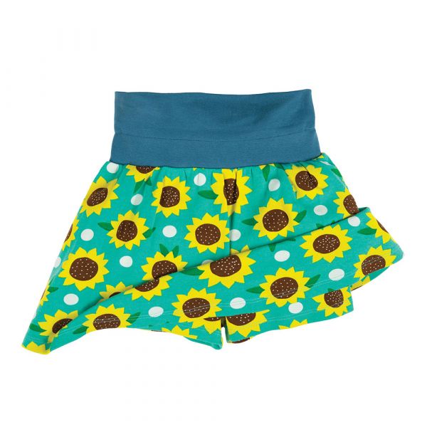 FRUGI - LUNA SKORT - JERSEYROCK MIT HOSE - PACIFIC AQUA SUNFLOWERS